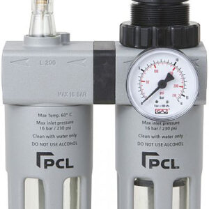 FILTER-REGULAATOR-ÕLITAJA 1/2". 5000L/MIN. 0-16BAR PCL ATCFRL12