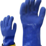 174-10 PIKK KUMMIST TÖÖKINDAD SOOJA VOODRIGA M+