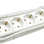 KONTORI PIKENDUSJUHE LÜLITIGA 5 PESA 1.5M 3X1.0MM2 VALGE