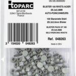 100 SELF PIERCING STEEL RIVETS STEEL Ø5.3X5.0MM - BLISTER PACK GYS