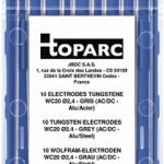 10 ELECTRODES - TUNGSTEN WC20 Ø2.4 - GREY (AC/DC - ALUMINIUM/STE GYS