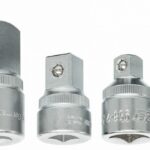 7-OS. SUURENDUS-VÄHENDUSADAPTERITE KOMPLEKT 1/4-3/8-1/2-3/4 HAZET