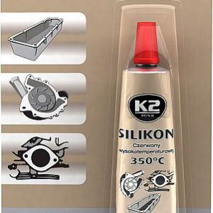 K2 SILICONE RED SILIKOONHERMEETIK PUNANE +350°C 21G/TUUB
