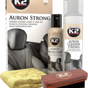 K2 AURON STRONG LEATHER CLEAN & CARE KIT NAHA PUHASTUS- JA HOOLDUSKOMPLEKT