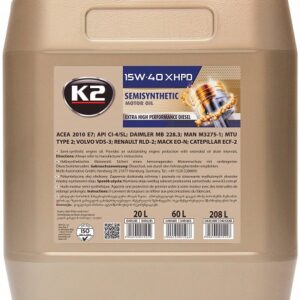 K2 MAGNUM 15W40 XHPD CI-4/SL 20L (POOLSÜNT.)