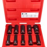 10-OS. 1/2" PIKKADE LÖÖKPADRUNITE KOMPLEKT 10-24MM PLASTKARP MILWAUKEE