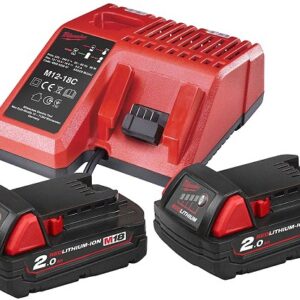 POWERPACK M18 NRG 2X2.0AH VARUAKU JA 12V-18V LAADIJA MILWAUKEE