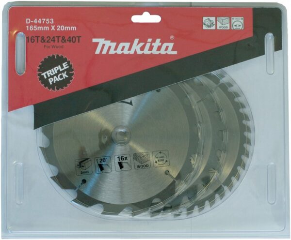 SAEKETAS 165X20MM (16T+24T+40T) 3TK MAKITA